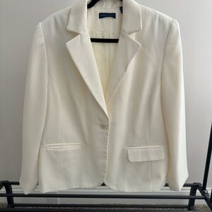 Karen Scott Women's Classic Cream Blazer